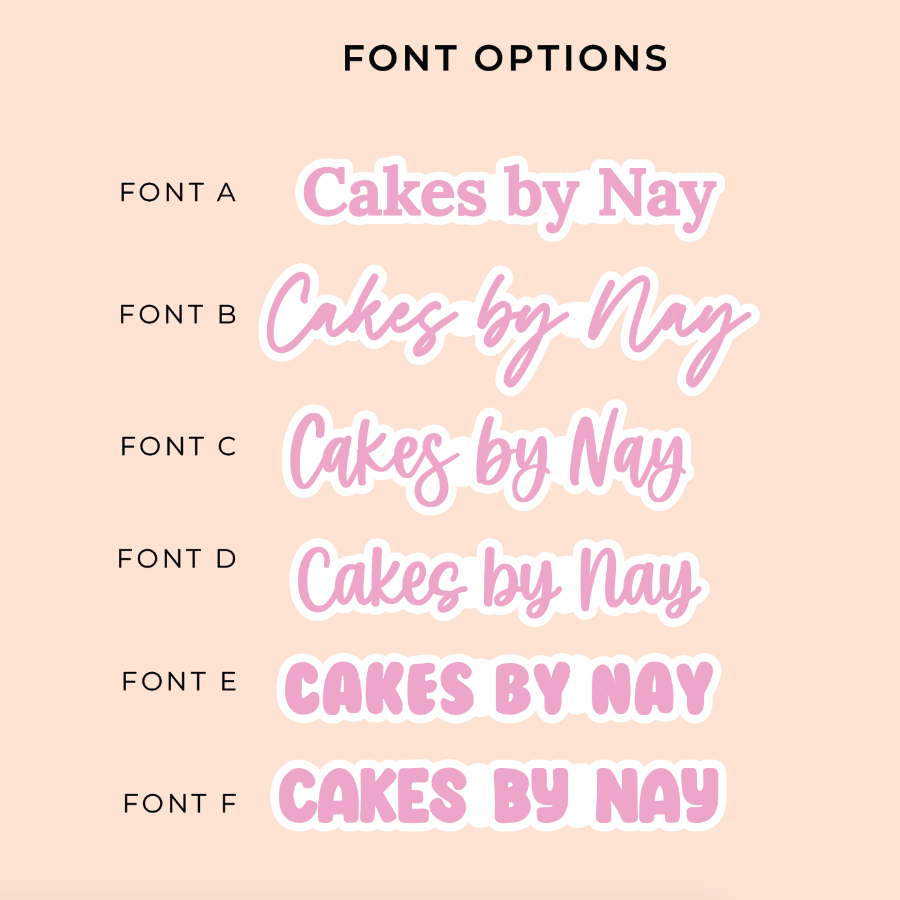 Acrylic Business Name Social Media Watermark