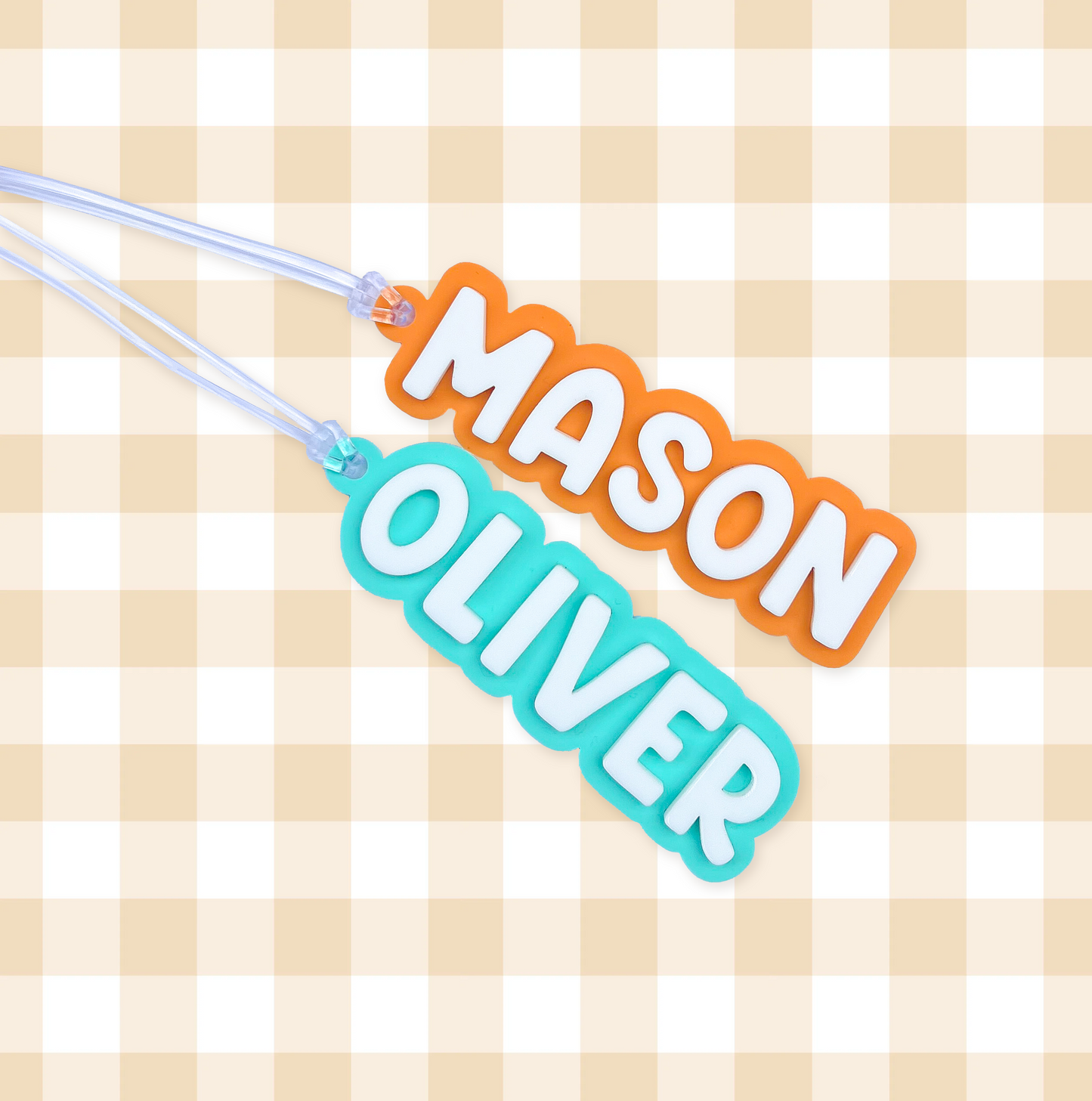 Personalised Bag Tag - Double Layer 3D Acrylic
