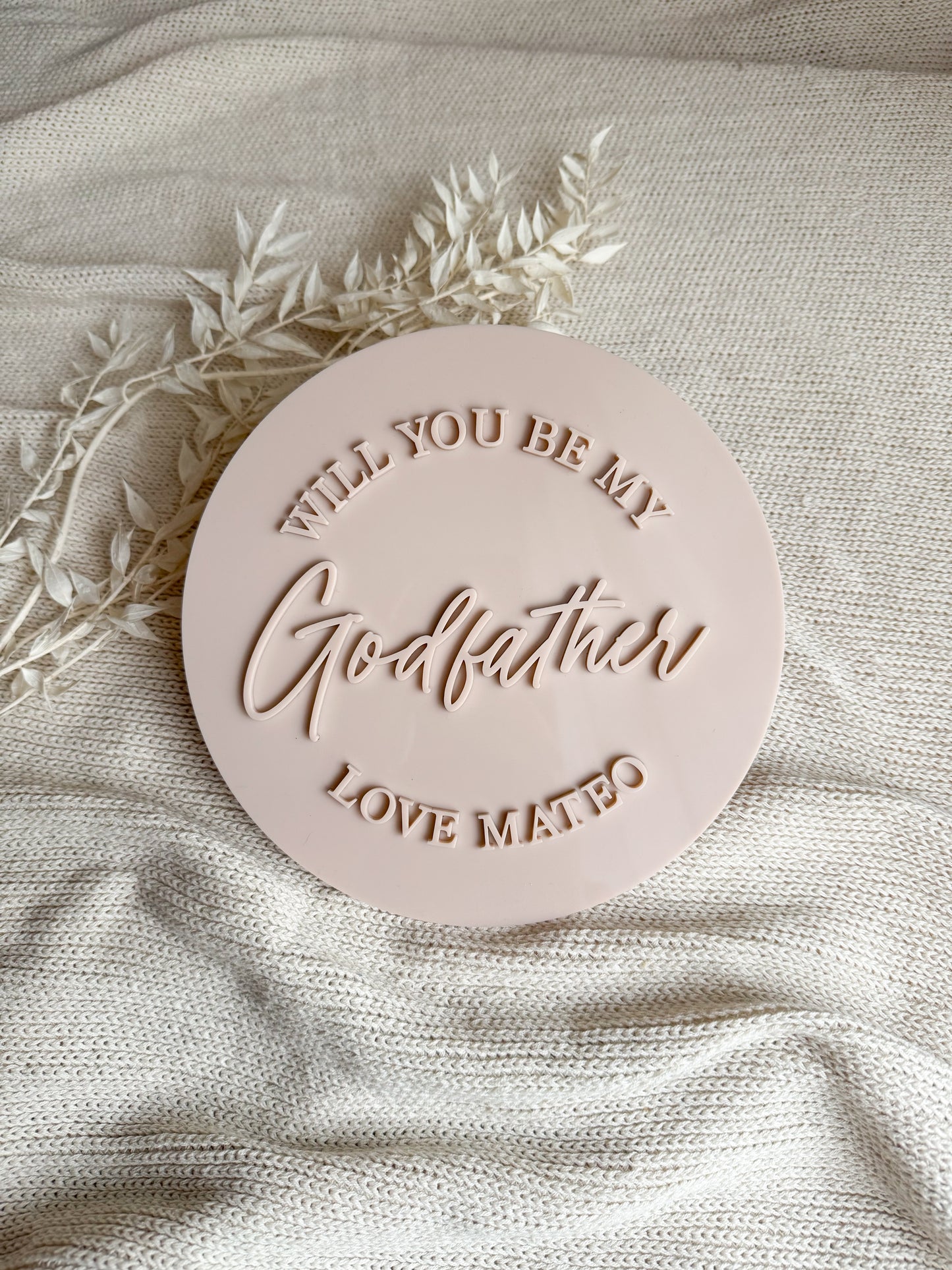 Custom Acrylic Announcement Plaque