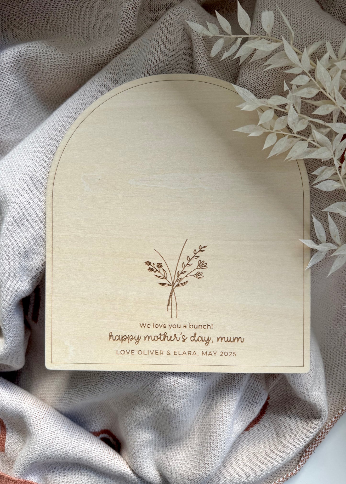 PERSONALISED FLOWER HAND PRINT BOARD KIT