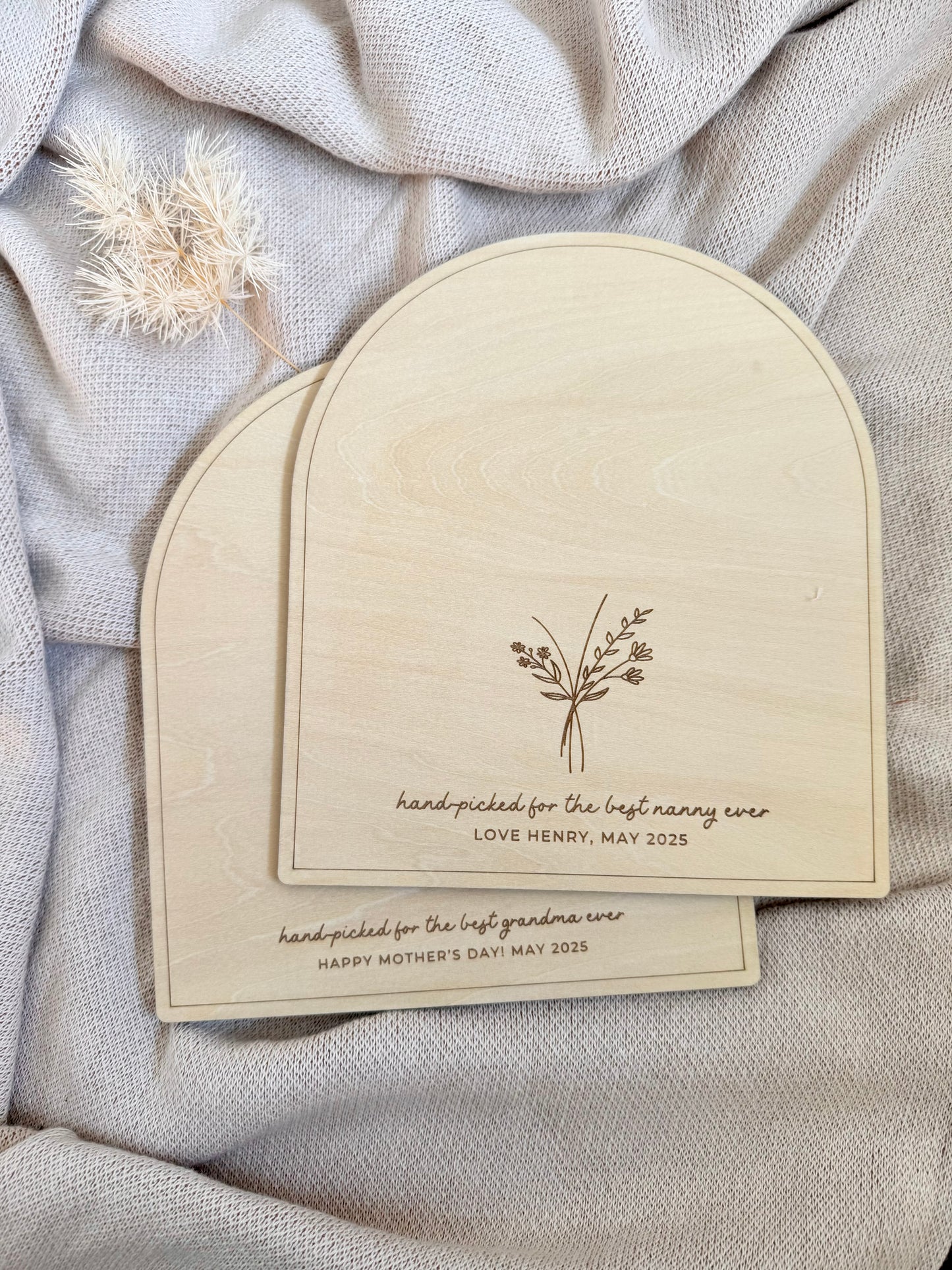 PERSONALISED FLOWER HAND PRINT BOARD KIT