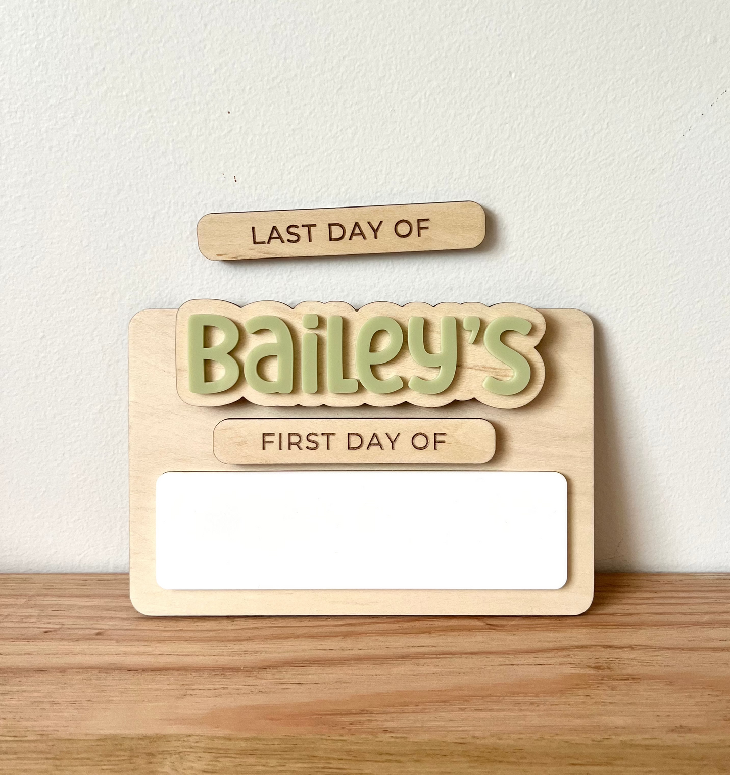 Personalised First / Last Day Board - Mini