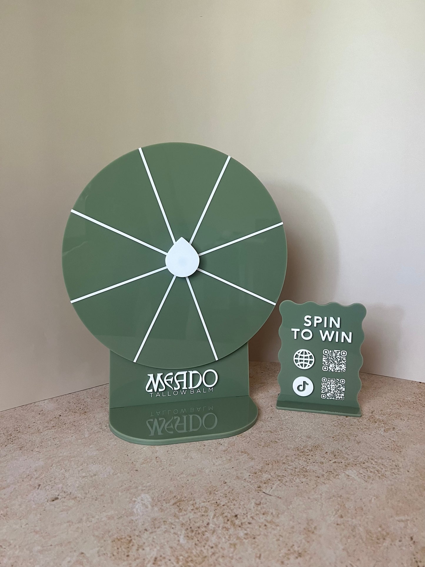 Custom Acrylic Spinning Wheel