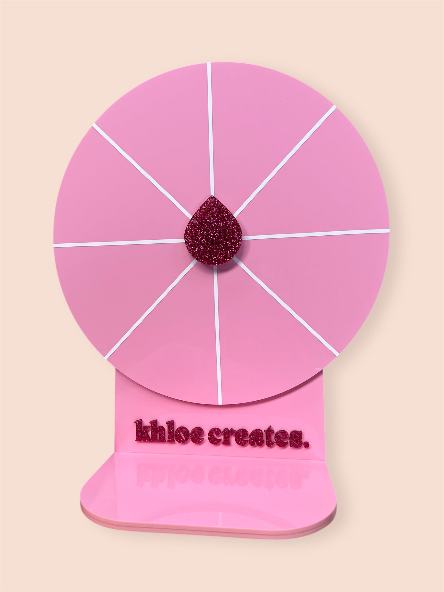 Custom Acrylic Spinning Wheel