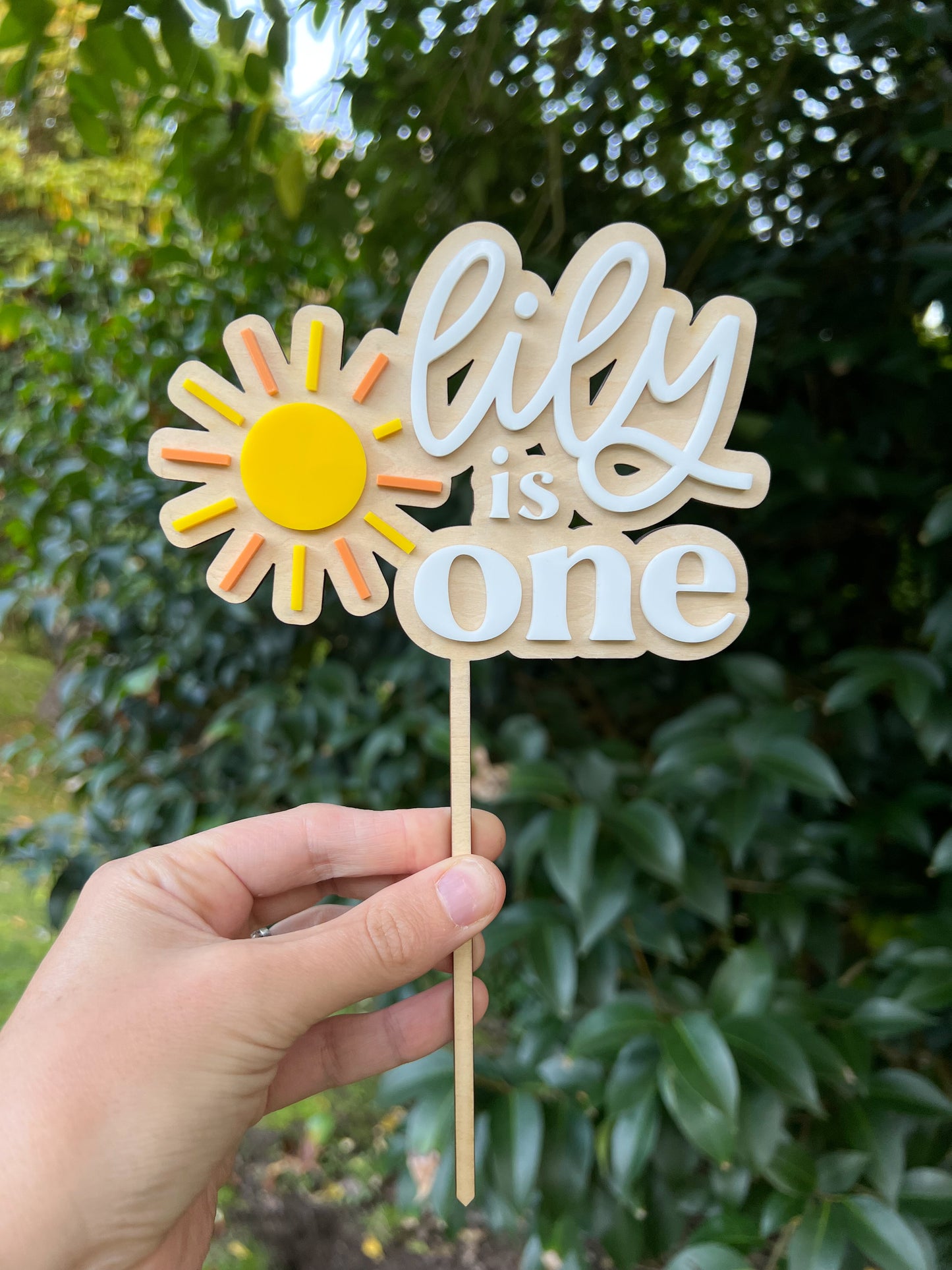Sun Cake Topper