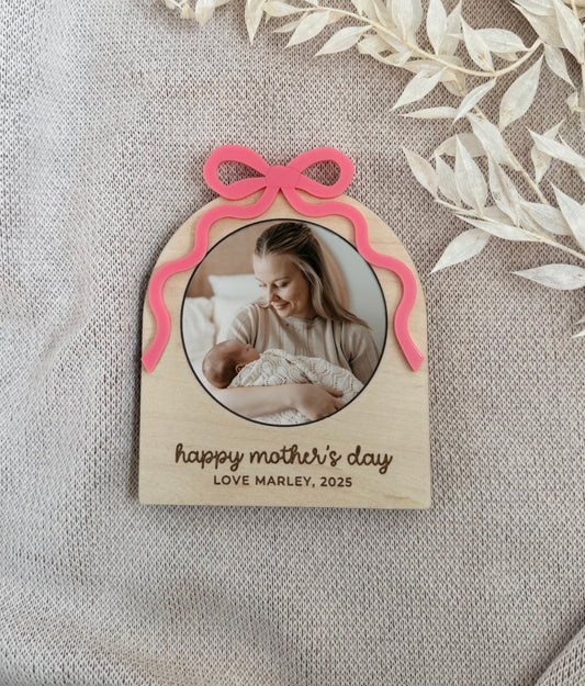 RIBBON PERSONALISED ARCH PHOTO FRAME MAGNET