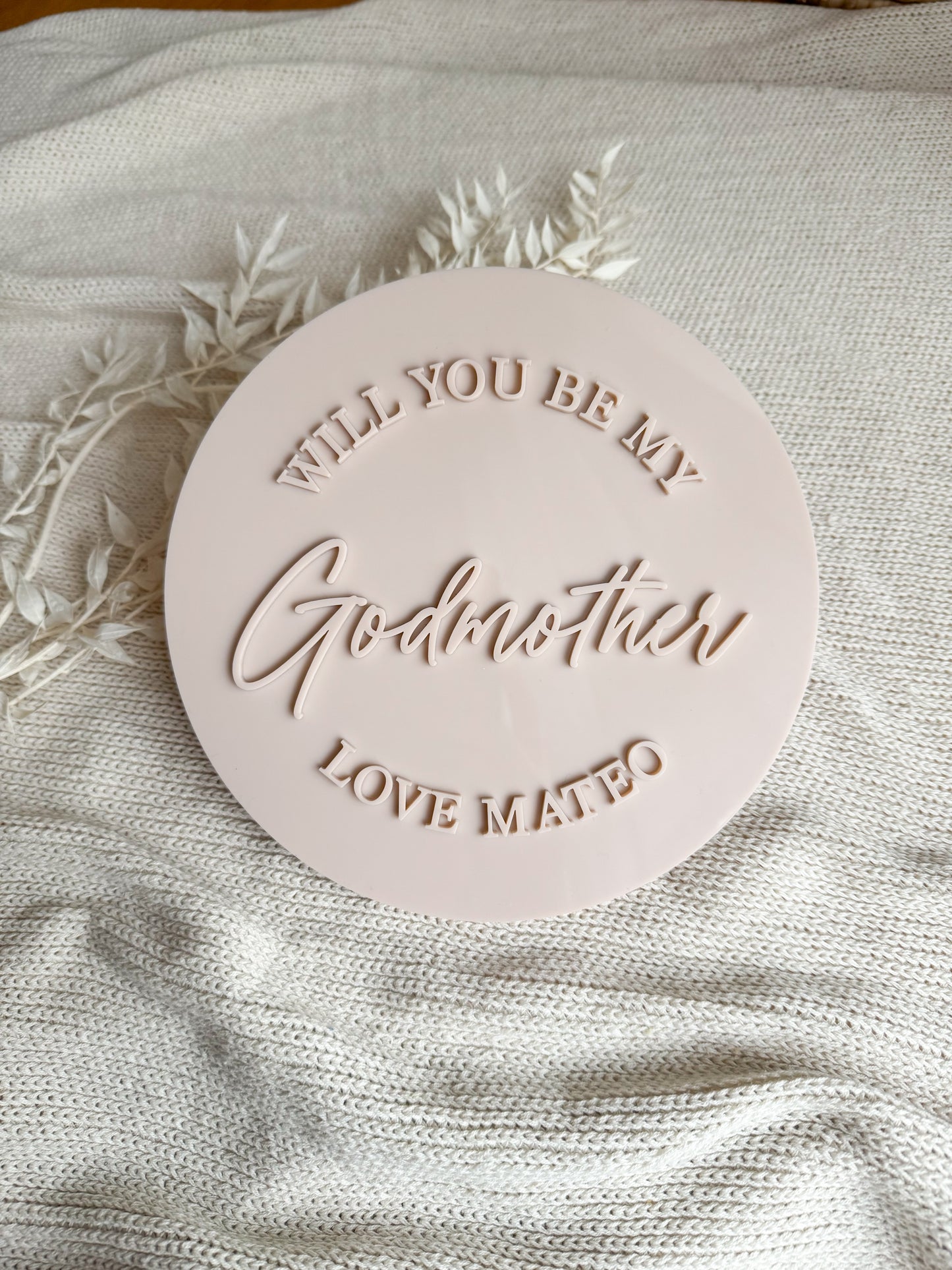 Custom Acrylic Announcement Plaque