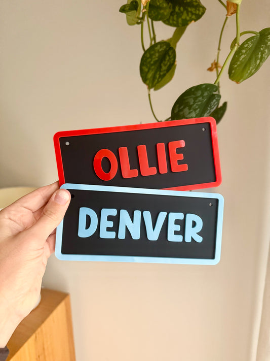 Doggo Name Plates