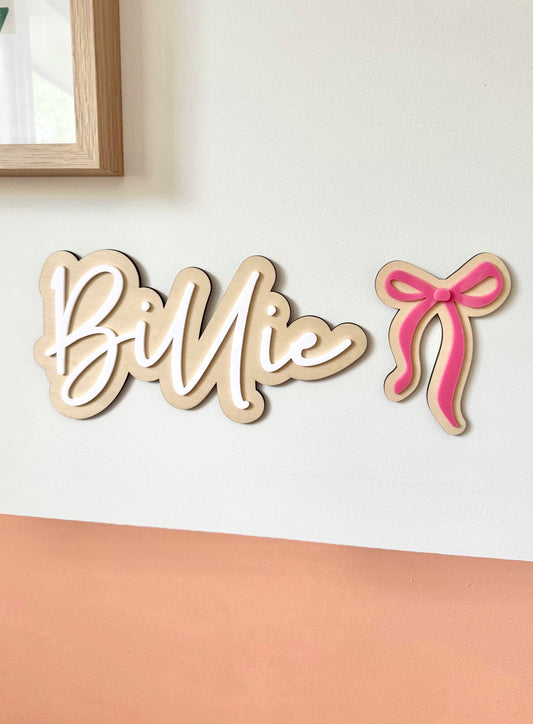 Double Layer Name Plaque