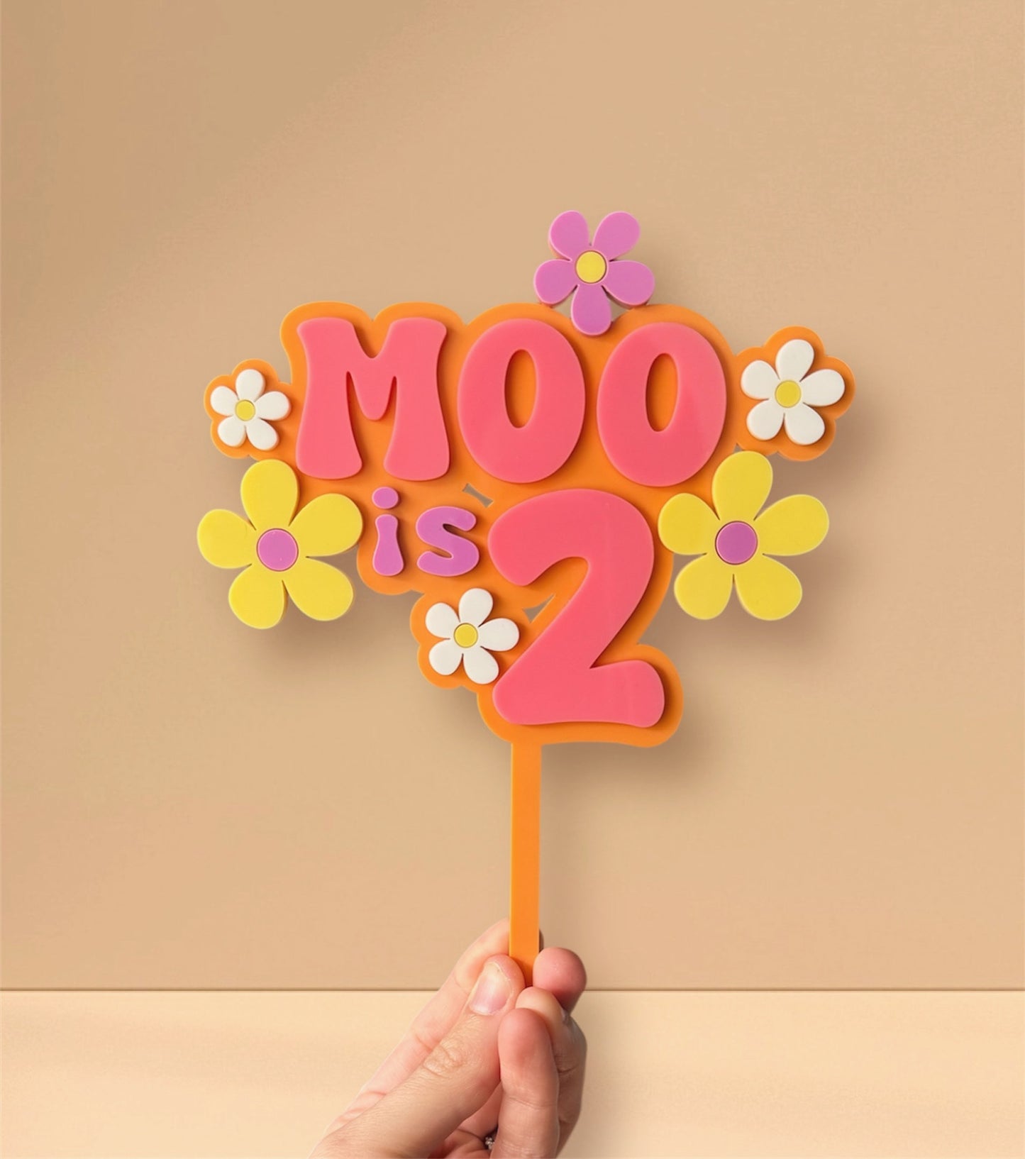 Groovy Cake Topper