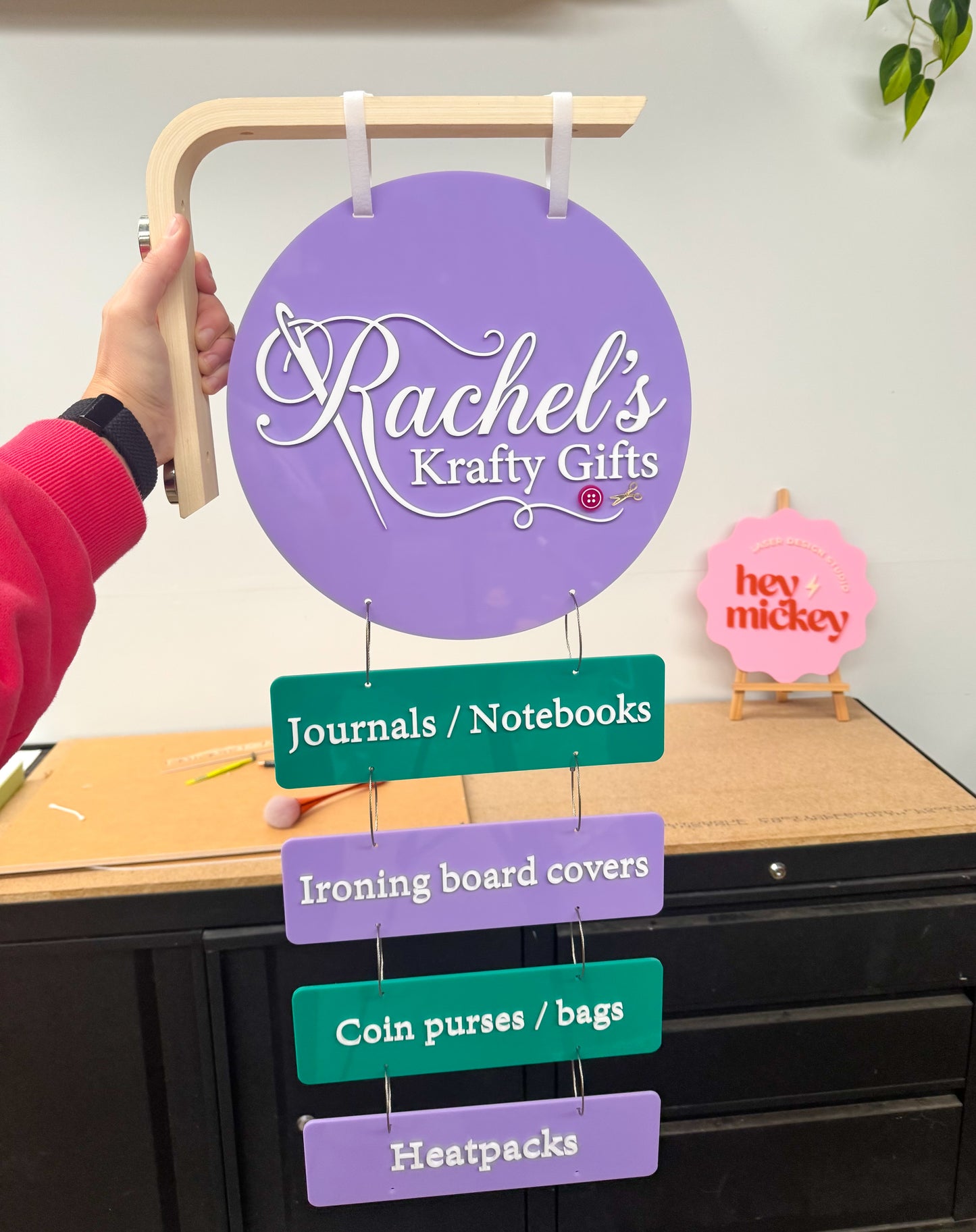Custom Double-Sided Hanging Marquee Signage Bundle