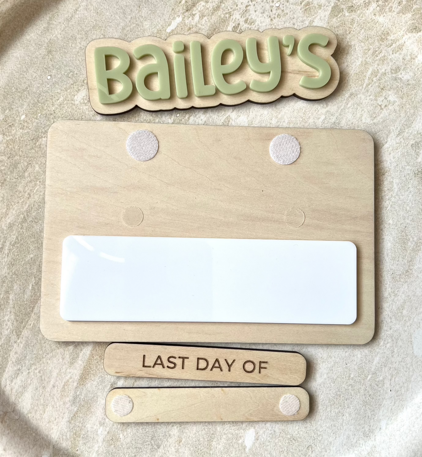 Personalised First / Last Day Board - Mini