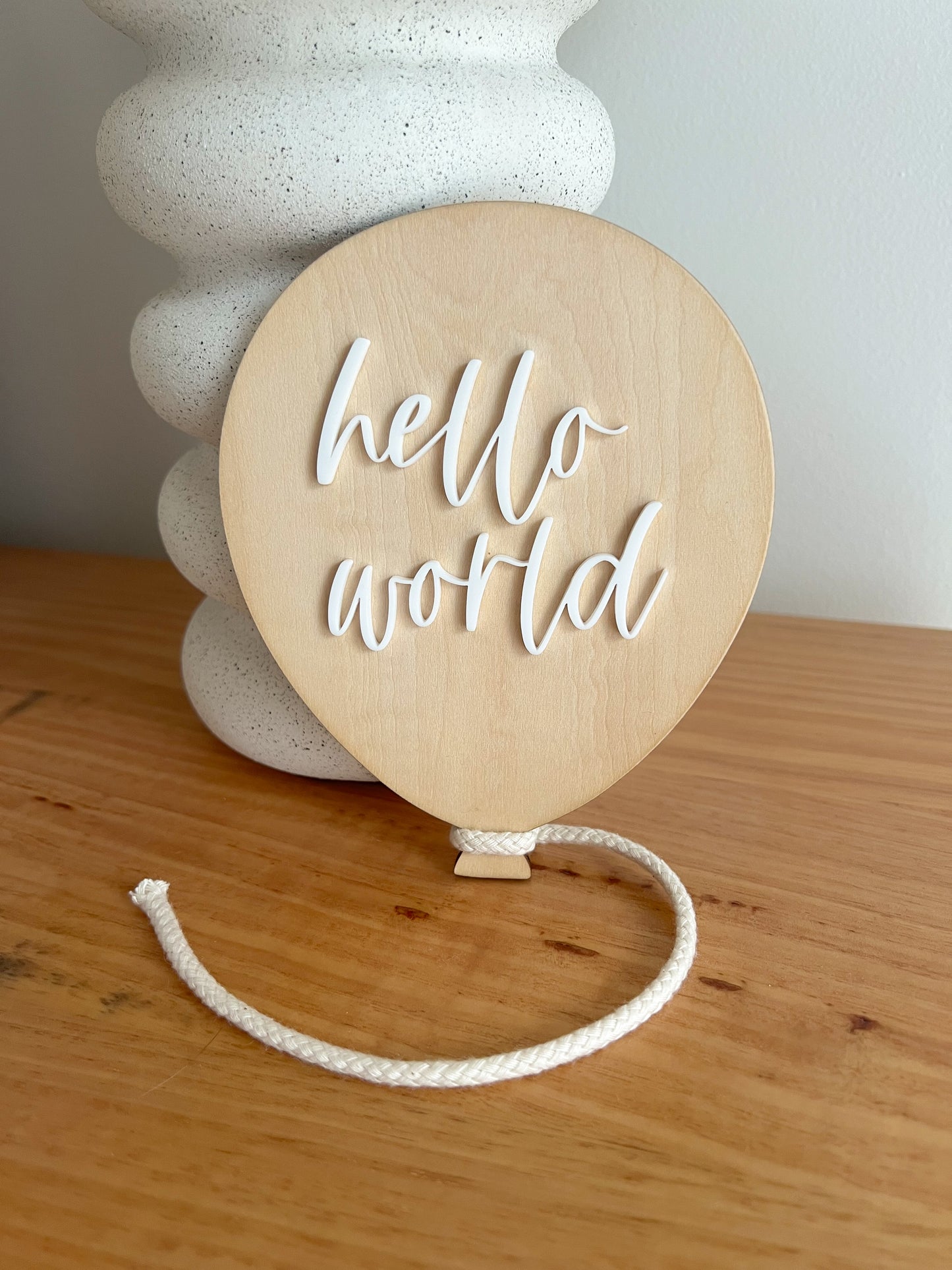 Balloon Announcement Plaque